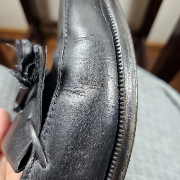 CELINE Quiet Luxury Old Money Chic Classic Black Tassel Leather Loafers Sz EU 41 - Picture 15 of 16